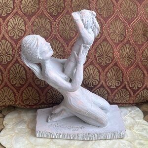 Anne-Jo Mother and child sculpture numbered and signed